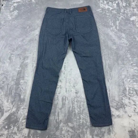 The North Face Tungsted Pants Women's 2 Blue Dark Wash Stretch Mid Rise Hiking - Picture 2 of 13